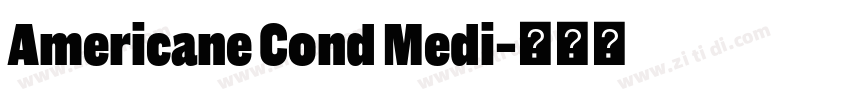 Americane Cond Medi字体转换